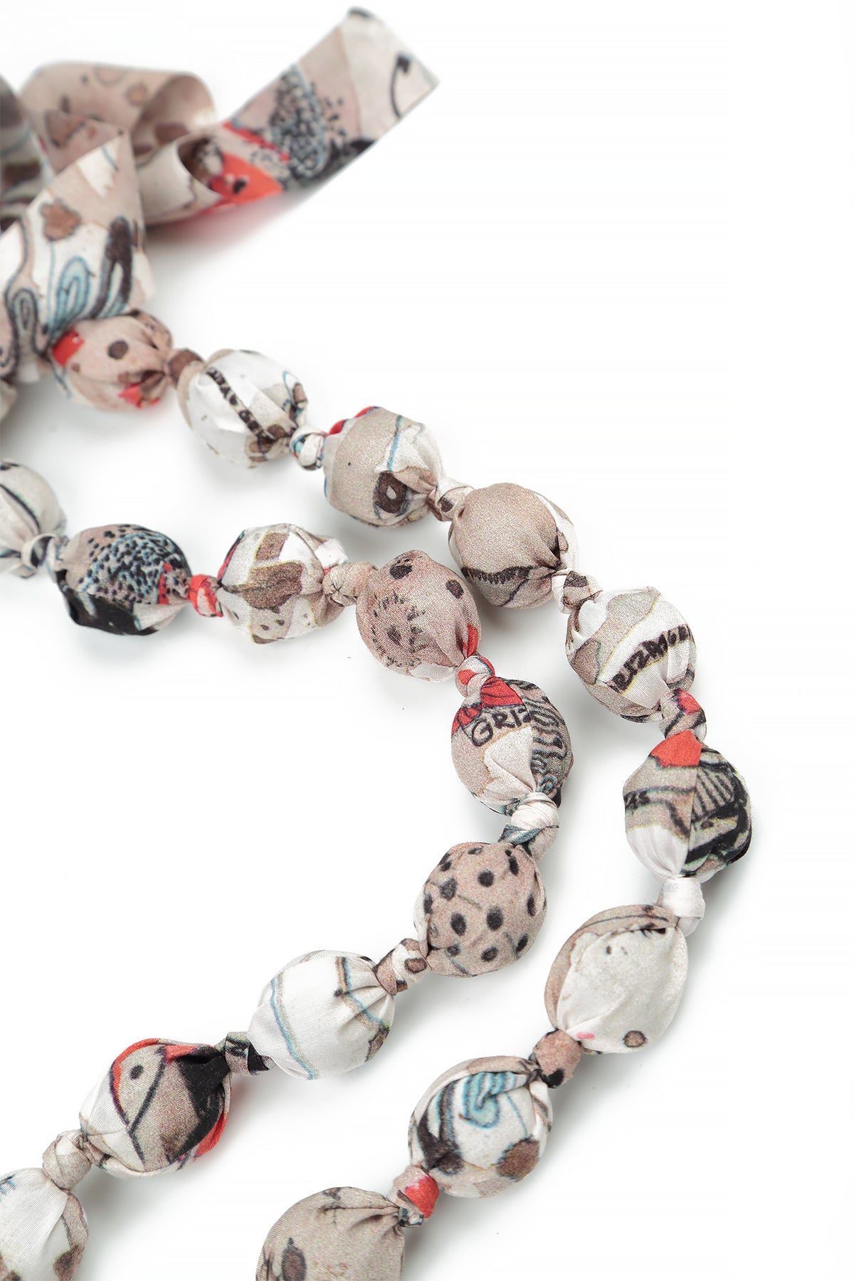 Savannah Silk Bamboo Bead Necklace 5