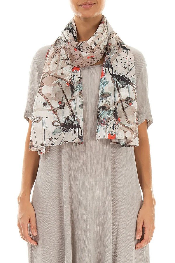 Savannah Textured Silk Scarf 1