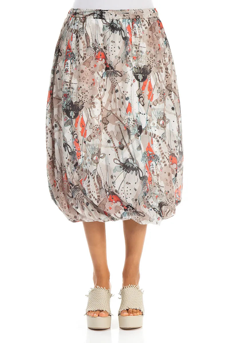 Savannah Tulip Silk Cotton Skirt 1
