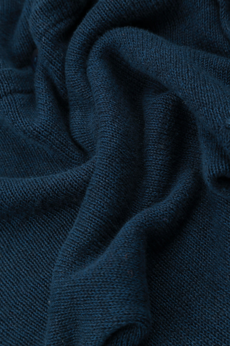 Seam Detail Navy Linen Cardigan 5