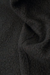 Short Dark Chocolate Plush Wool Cotton Jacket 5