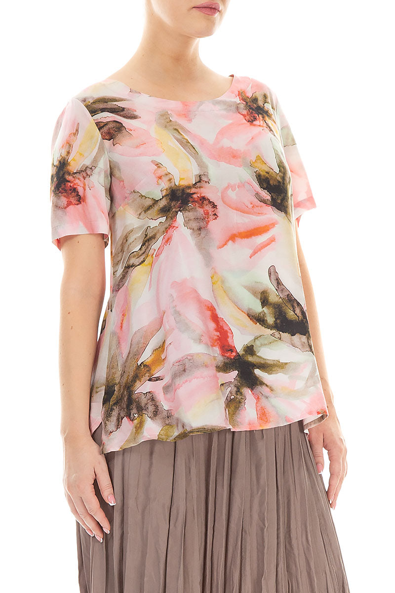 Short Sleeves Oasis Silk Bamboo Top 3