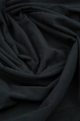 Side Drop Black Cotton Dress 5