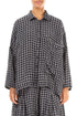 Side Pocket Grey Check Linen Shirt 1