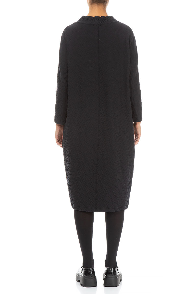 Side Zip Wavy Cotton Midi Dress 2