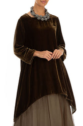 Silver Sage Dotty Silk Bead Necklace 4