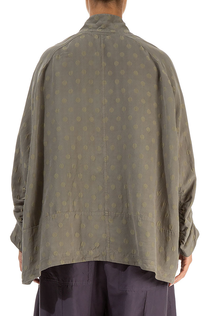 Silver Sage Dotty Silk Jacket 2
