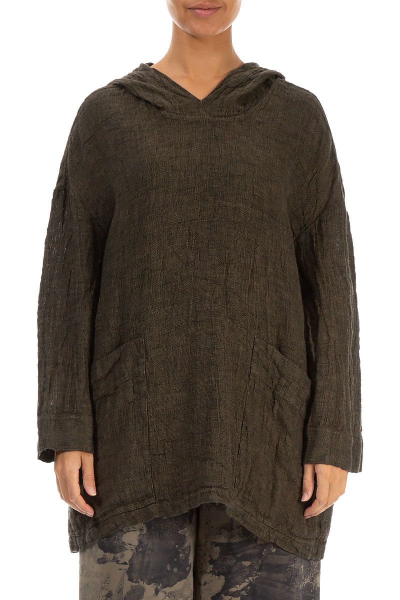 Silver Sage Mélange Linen Hoodie 1