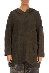 Silver Sage Mélange Linen Hoodie 1