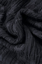 Slate Blue Circle Silk Linen Dress 5