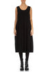 Sleeveless Balloon Black Cotton Jersey Dress 1