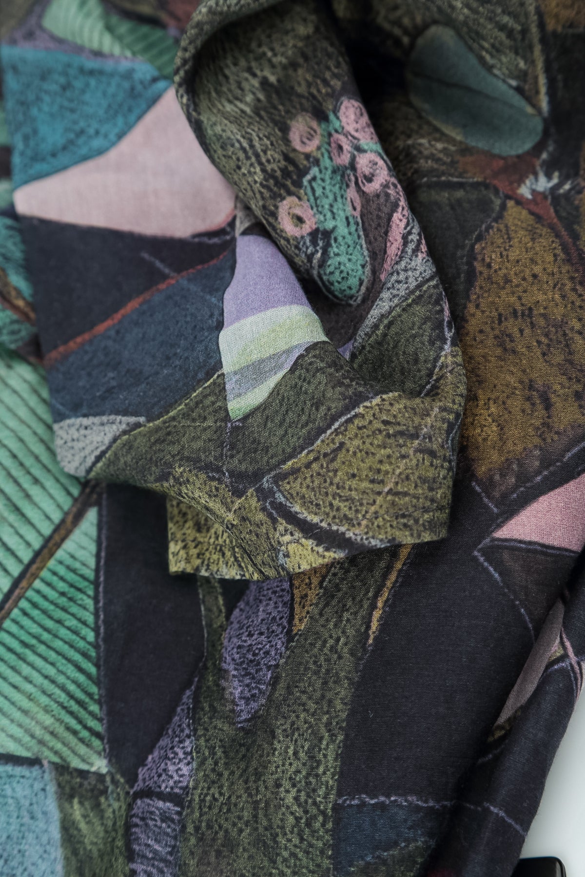 Sleeveless Flared Art Mosaic Linen Tunic 6