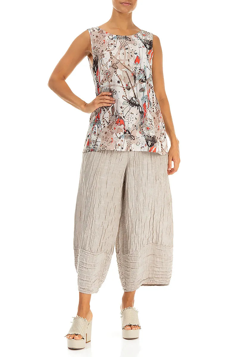 Sleeveless Savannah Silk Bamboo Top