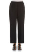 Straight Black Silk Trousers 1