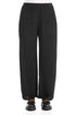 Straight Black Silk Viscose Trousers 1