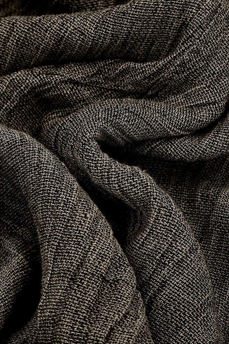 Strappy Beige Mélange Linen Jumpsuit 5