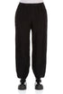 Taper Black Crinkled Trousers 1
