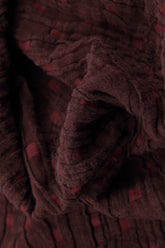 Taper Merlot Textured Linen Trousers 5