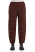 Taper Merlot Textured Linen Trousers 1