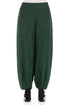 Taper Pine Green Silk Bamboo Trousers 1