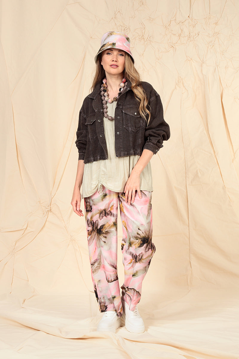 Truffle Off-Dye Linen Trucker Jacket 7