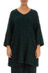 Twin Pockets Emerald Textured Linen Tunic 1