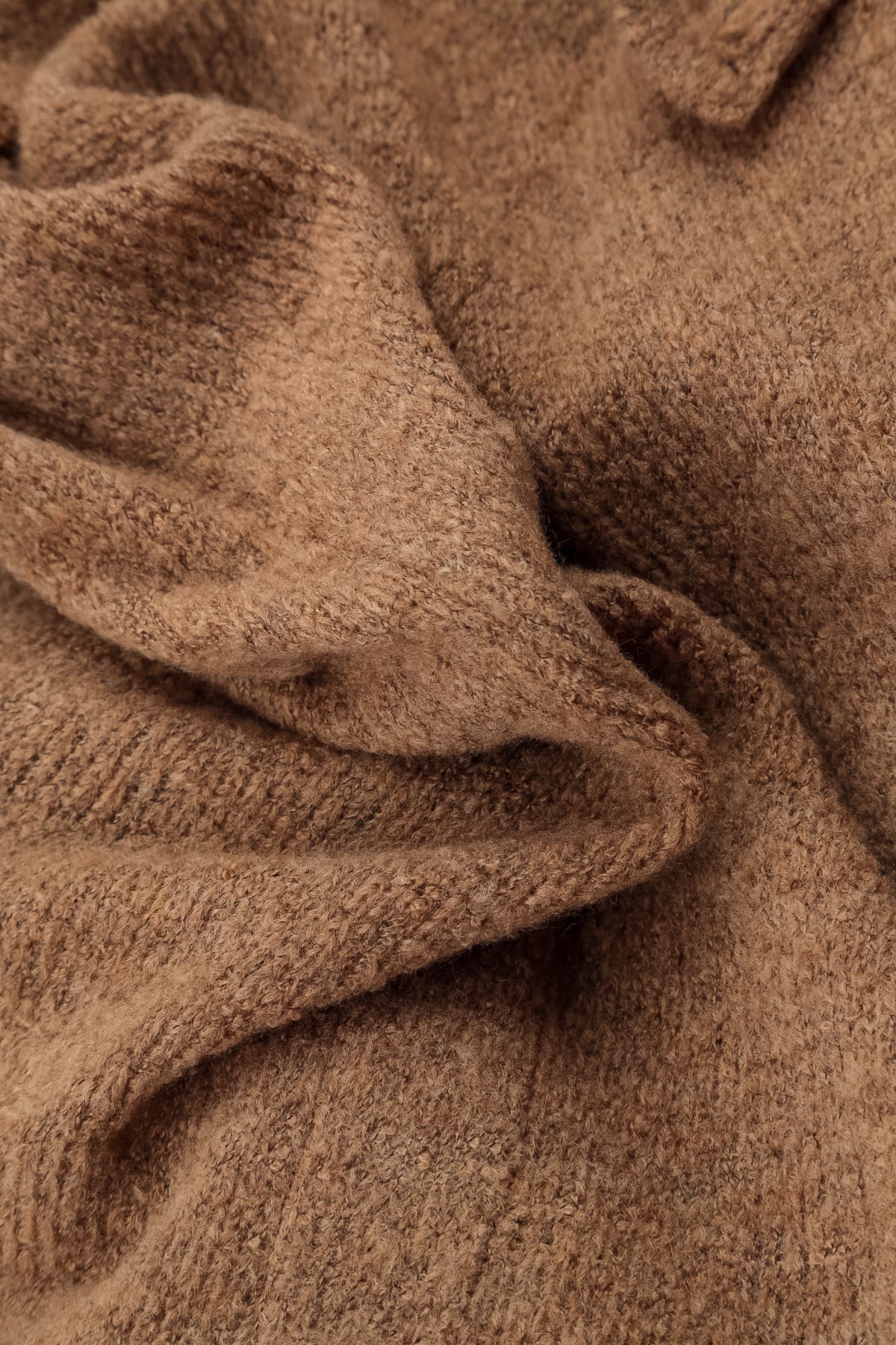 V-Neck Caramel Wool Sweater 5