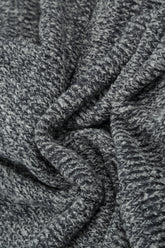 V-Neck Mélange Grey Wool Sweater 5