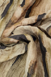 V-Neck Terra Crinkled Silk Linen Tunic 5