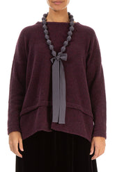 Vintage Violet Silk Bead Necklace 1