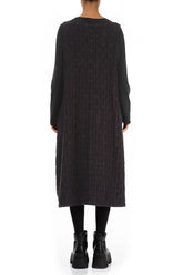 Vintage Violet Textured Linen Pinafore Dress 2