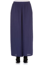 Wide Amethyst Viscose Trousers 1