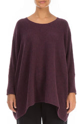 Wide Boxy Mulberry Wool Sweater 1