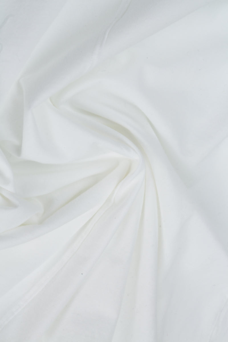 Wide Flowy White Pure Silk Trousers 5