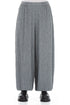 Wide Grey Wool Trousers 1