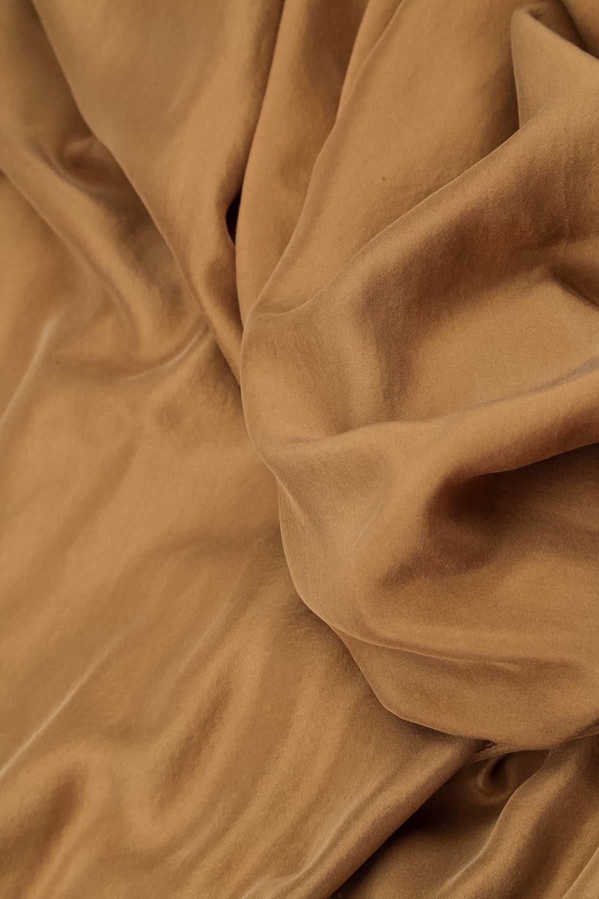 Wide Leg Aged Copper Silk Trousers 5