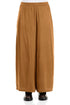 Wide Leg Aged Copper Silk Trousers 1