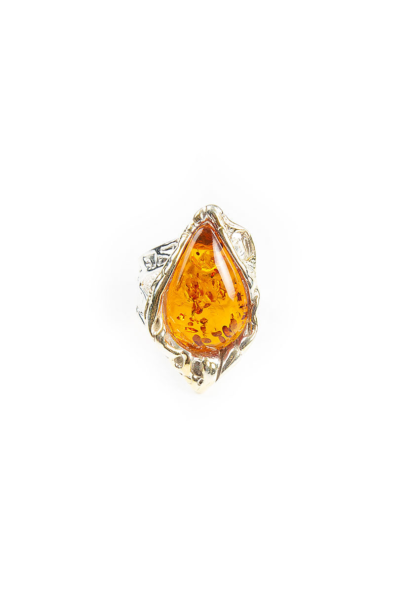 Amber Drop Ring 2