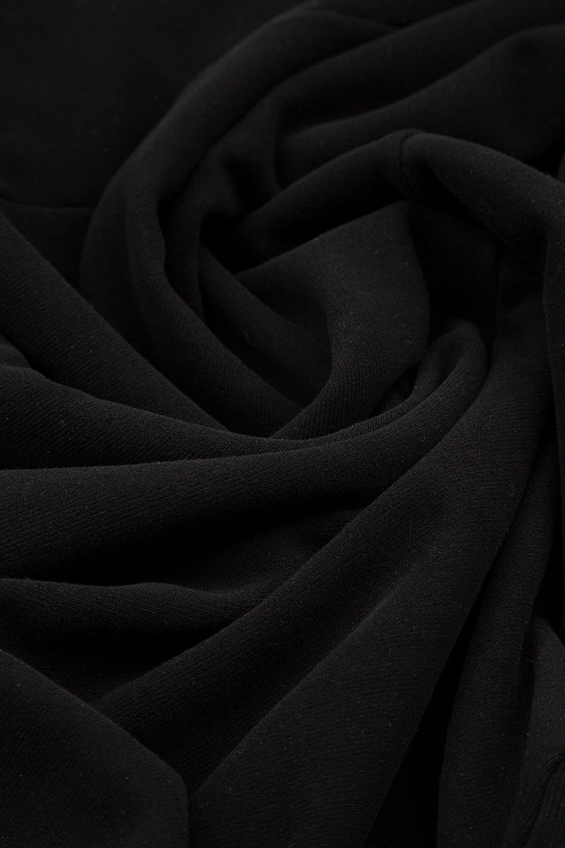 Black Warm Cotton Jersey Trouser Leggings 4
