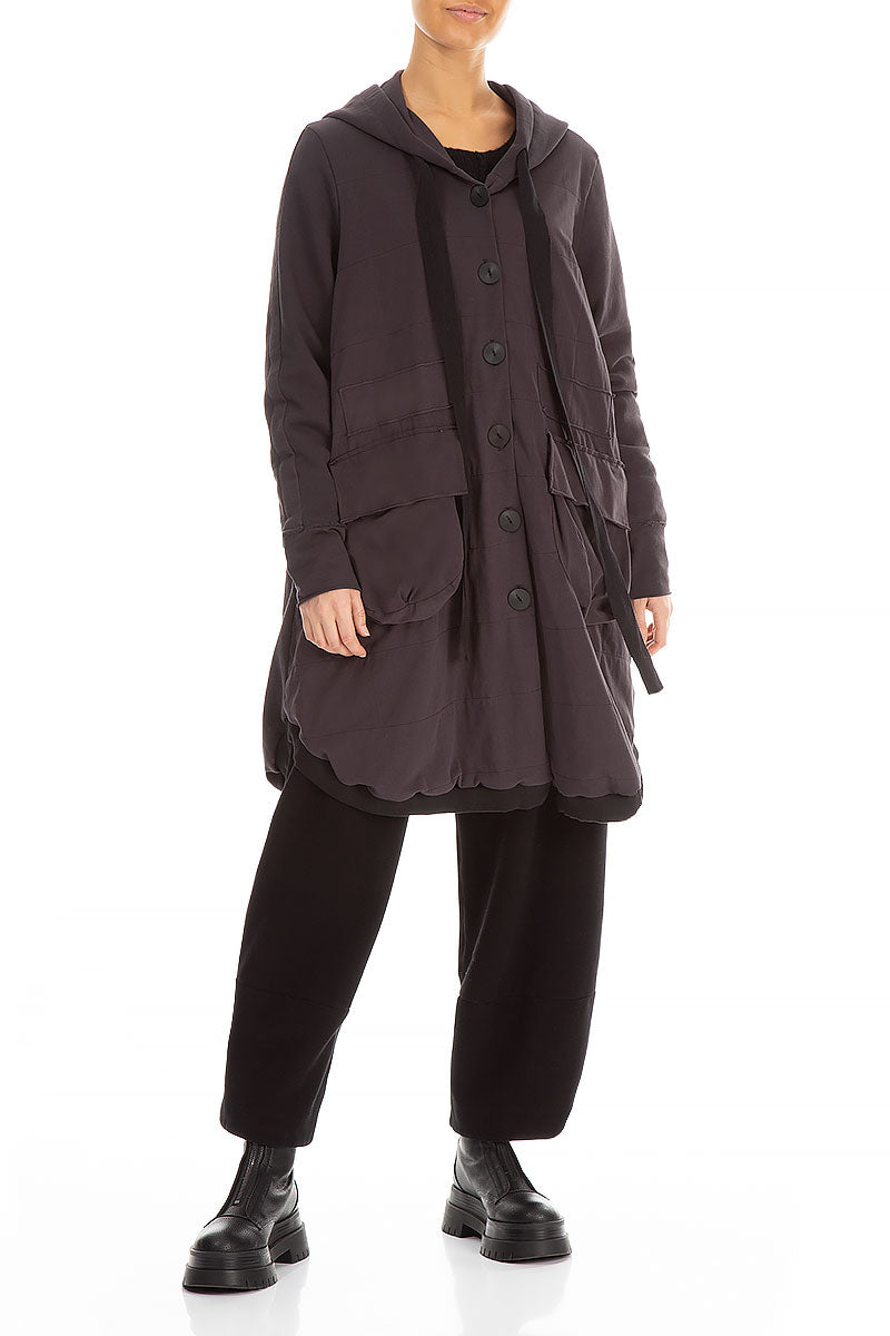 Black Cotton Jersey Trousers 4