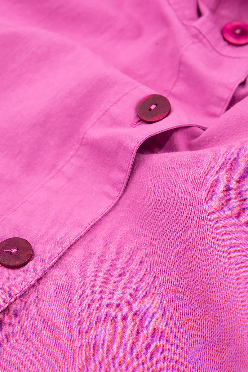 Loose Boxy Orchid Cotton Jacket 5