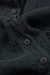 Sleeveless Dark Forest Mélange Linen Dress 5