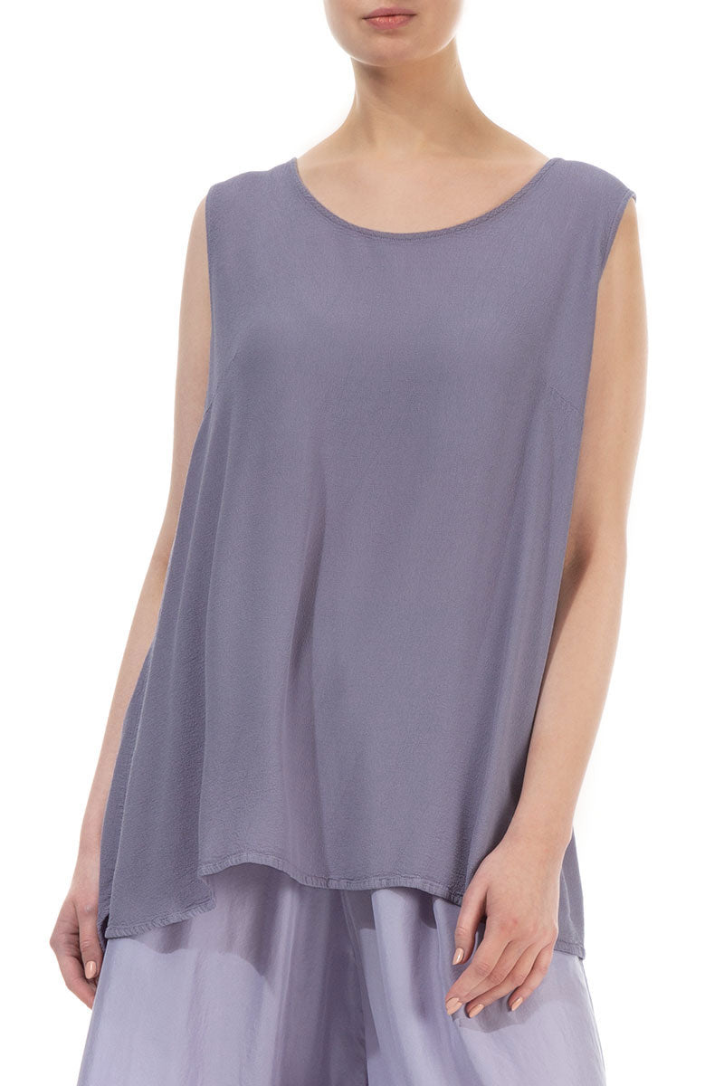 Sleeveless Lavender Viscose Top 3