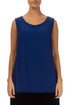 Sleeveless Sapphire Viscose Top 1