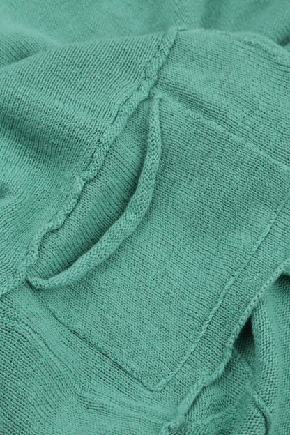 A-Line Two Pockets Mint Linen Jumper 6