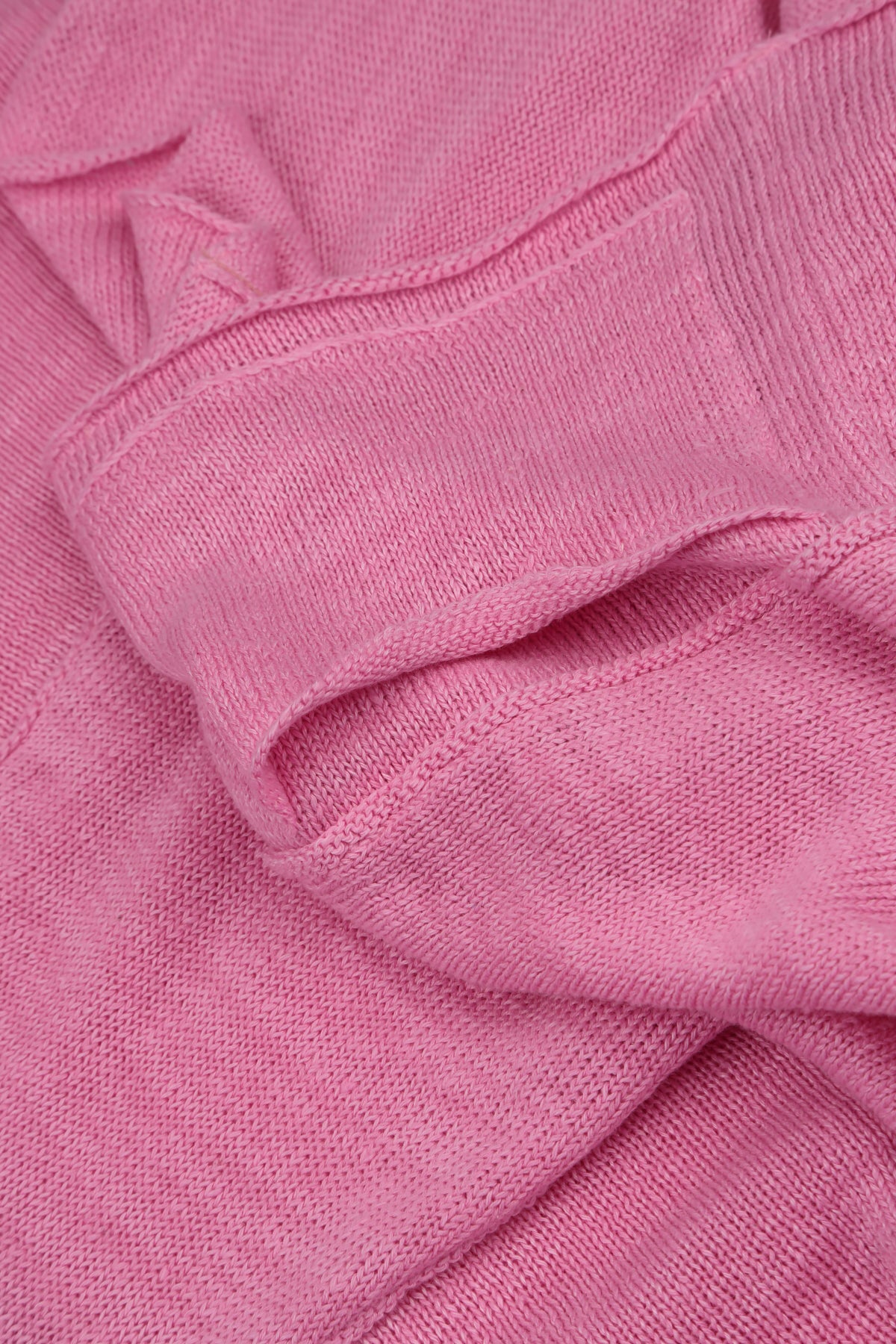 A-Line Two Pockets Taffy Pink Linen Jumper