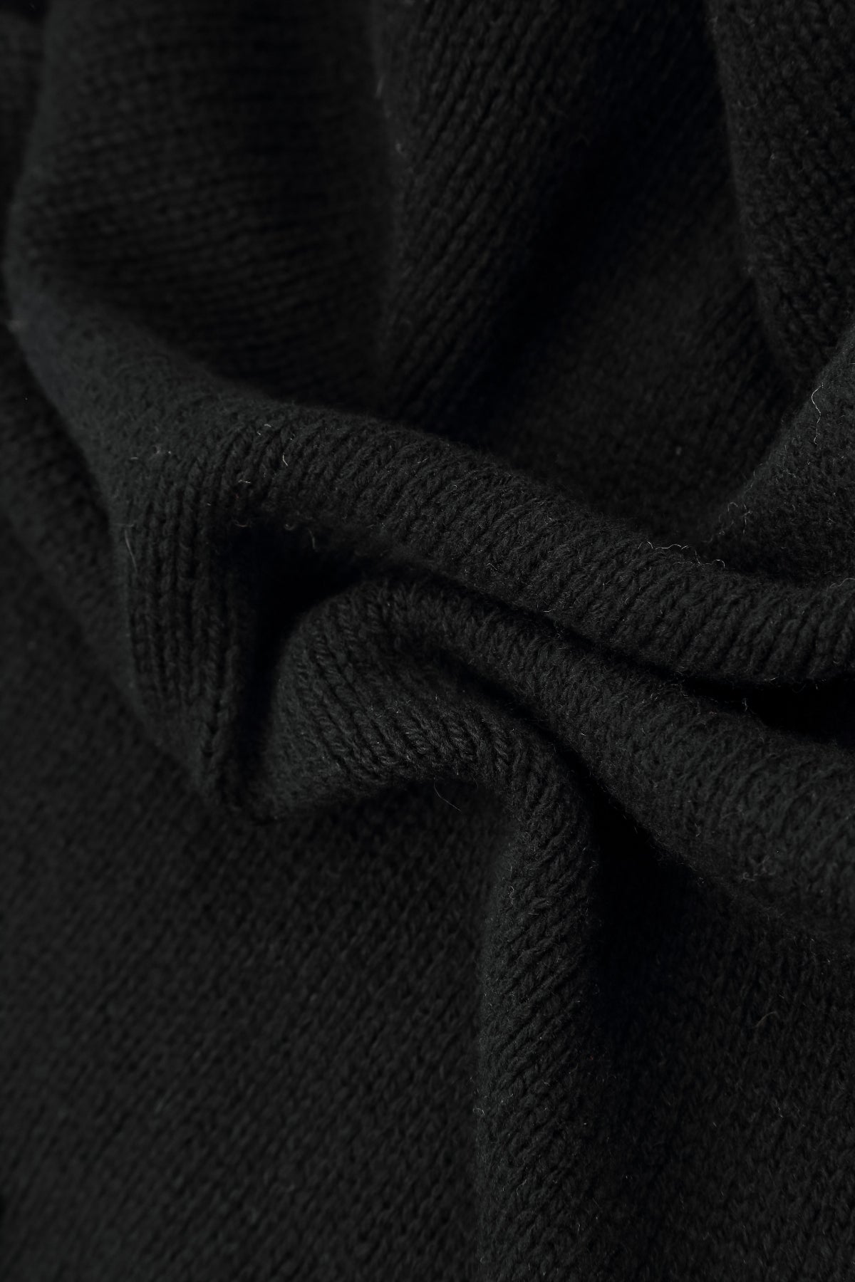Fringed Black Cashmere Sweater 6