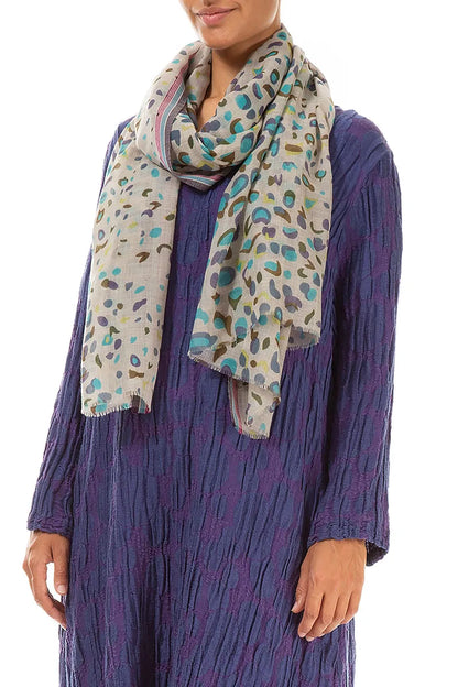 Abstract Pebble Silk Scarf