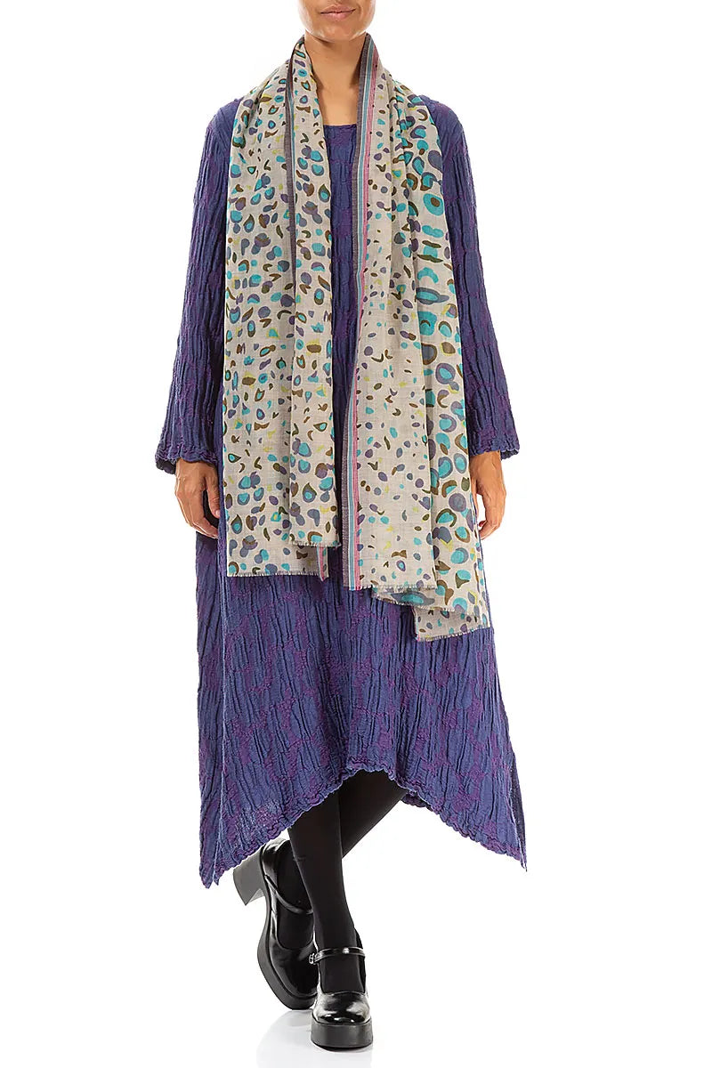 Abstract Pebble Silk Scarf