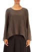 Aged Copper Silk Cotton Blouse 1